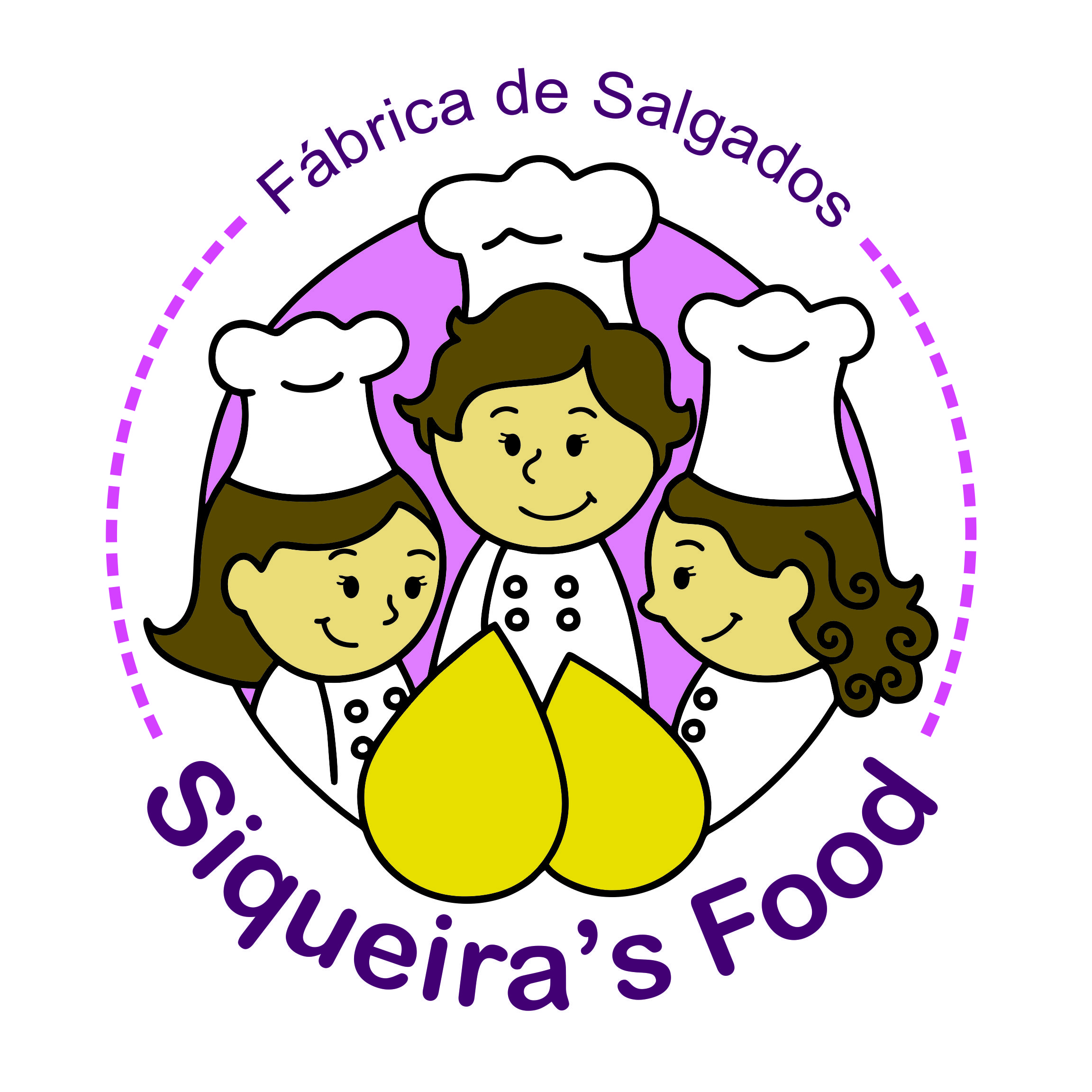 Logo da Siqueira’s Food com três irmãs cozinheiras
